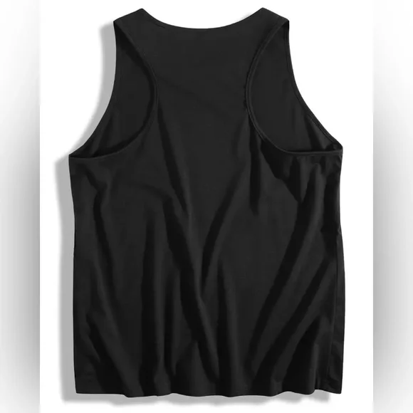 Black Graphic Women's Tank Top - Picture 3 of 6